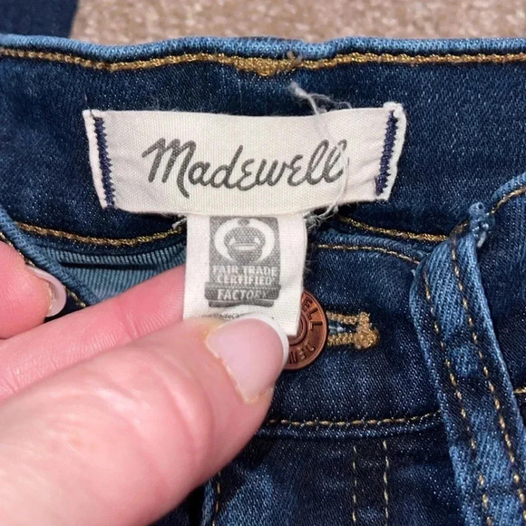 Madewell 10" High-Rise Skinny Jeans Dark Wash size 26. FF - Picture 2 of 5